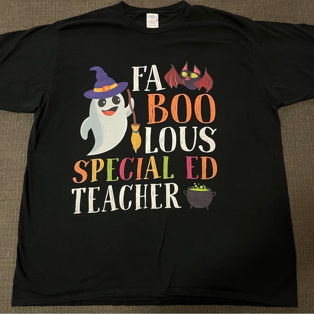 FaBOOlous Special Ed Teacher Halloween Tee - Black